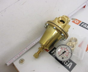 Регулятор давления
737.605
Konstant-Druckregler inkl. Manometer, BG 3, G 3/4, 0,5 - 25 bar Riegler