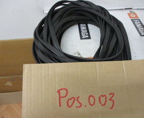 Уплотнительный профиль
PVC FKS-Dichtungsprofil, schwarz
Breite 6,5 mm, Höhe 14,5 / 9,5 mm, aufgesetzte
Hohlkammerdichtung aus EPDM, Klemmbereich 1-2
mm, S155.114 HAPPICH